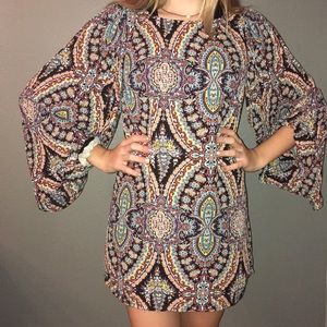 Love FIRE long sleeve dress